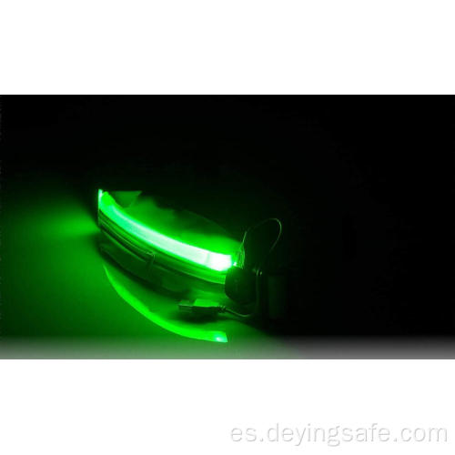 Riñonera reflectante recargable con LED USB